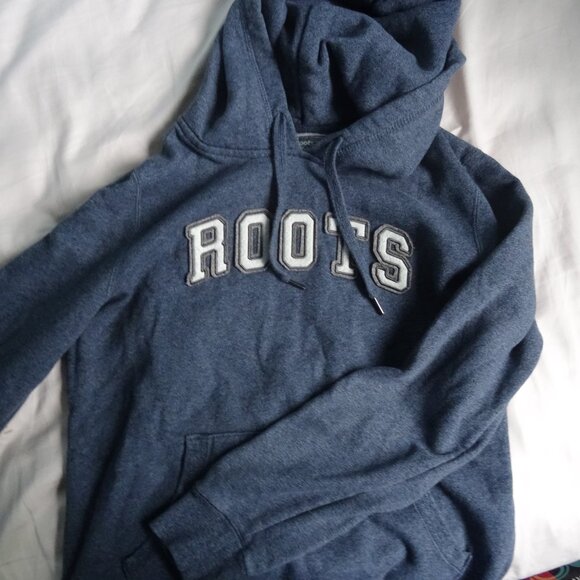 women's Roots grey hoodie size small-medium - Picture 1 of 4
